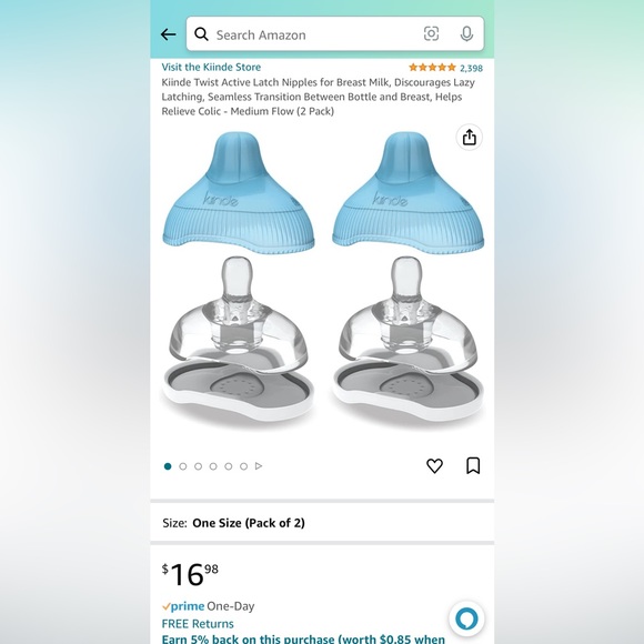 Kiinde bottle holders and nipples - Picture 4 of 4